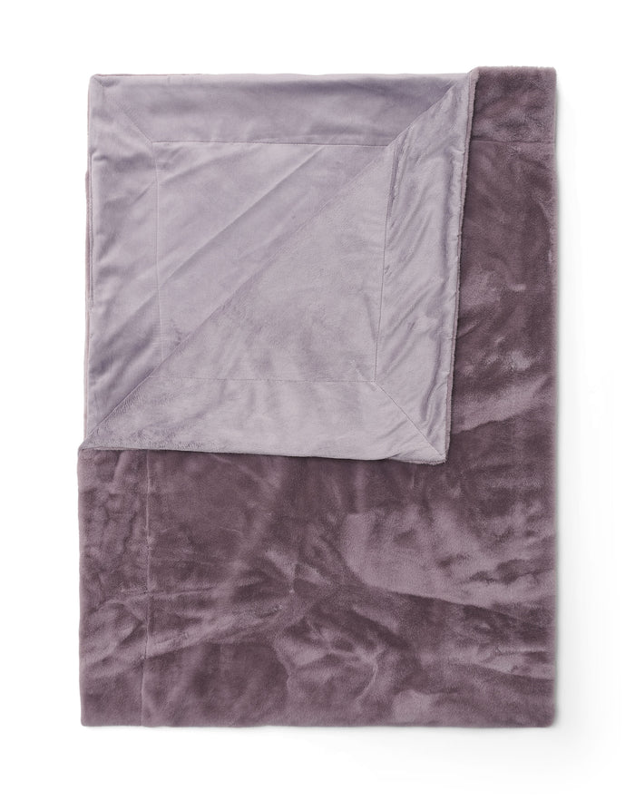 Essenza Furry Plaid 150x200 cm - Pale Purple