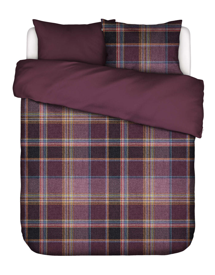 Essenza Meau Dekbedovertrek 200 x 200|220 cm - Mauve Wine