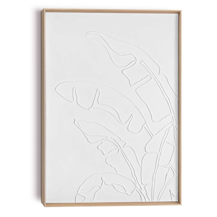 Reinders - Palm Leafs - Schilderij 3D Art 50x70 cm - Wit