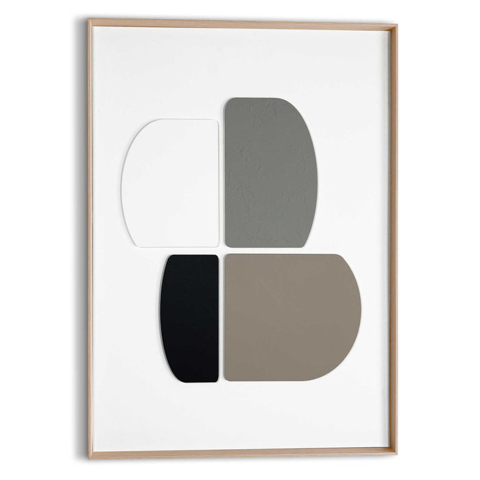 Reinders - Sculpted Silence - Schilderij 3D Art 50x70 cm - Beige