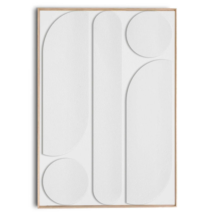 Reinders - White Balance - Schilderij 3D Art 70x100 cm - Wit