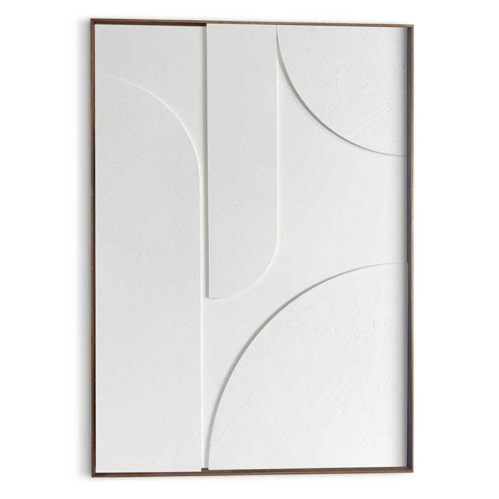 Reinders - Saturn - Schilderij 3D Art 70x100 cm - Wit