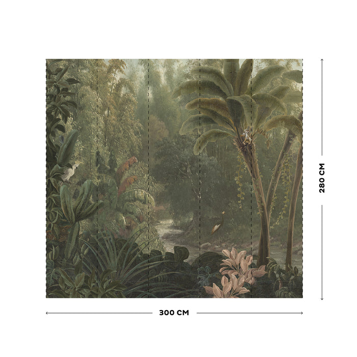Art for the Home - Fotobehang - Jungle - 280x300cm