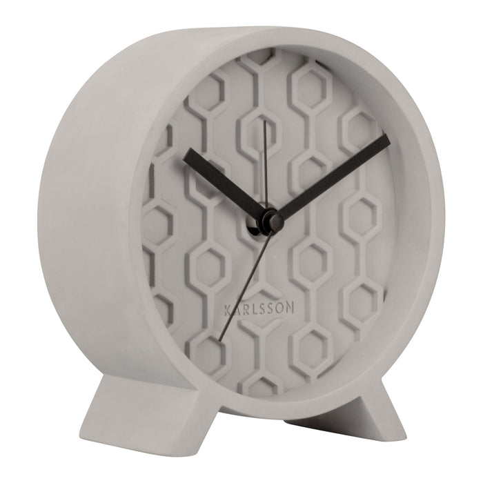 Karlsson Honeycomb Alarmklok - Grijs