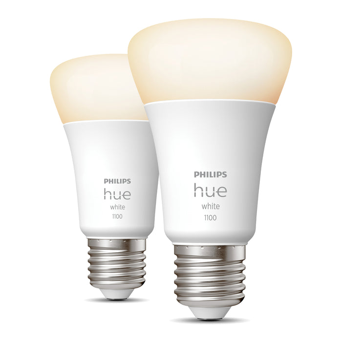 Philips Hue White Lichtbron - E27 - 2-pack