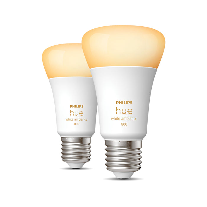 Philips Hue White Lichtbron - E27 - 2-pack