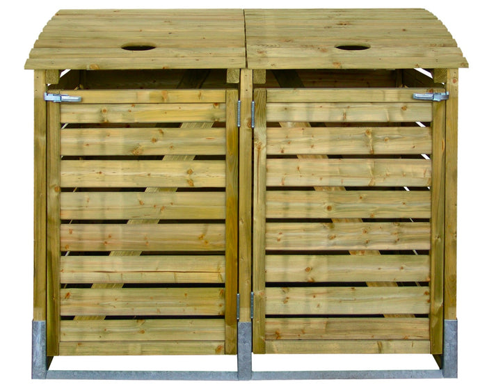 Intergard - Kliko ombouw containerberging dubbel 155x122x90cm