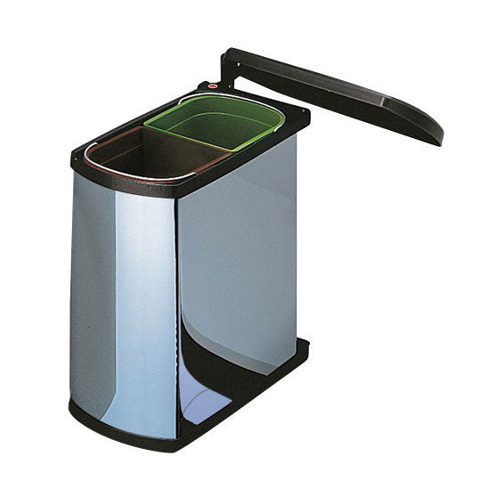 Hailo Duo AutoMatic Inbouwafvalemmer 16 Liter