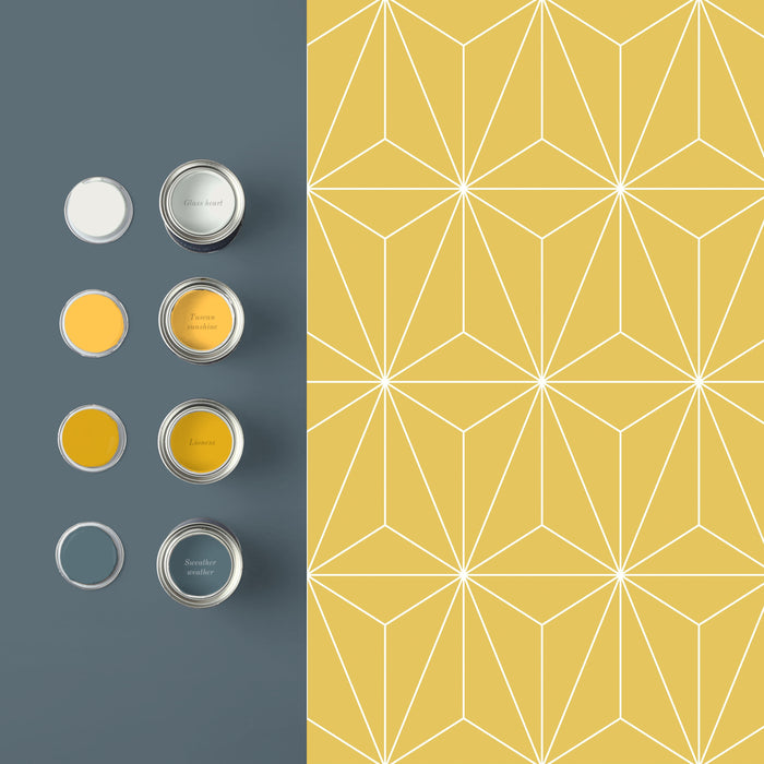 Graham & Brown vliesbehang Prism Yellow geel