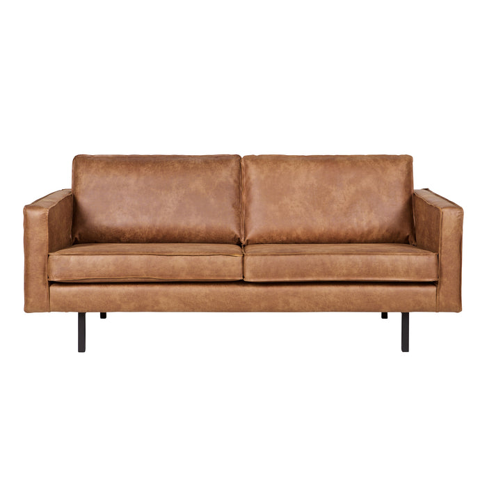 WOOOD Rodeo 2,5-zitsbank - Eco-leder - Cognac