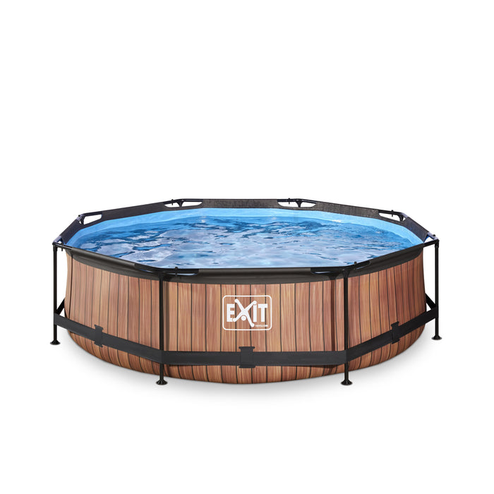 EXIT Wood Zwembad met filterpomp