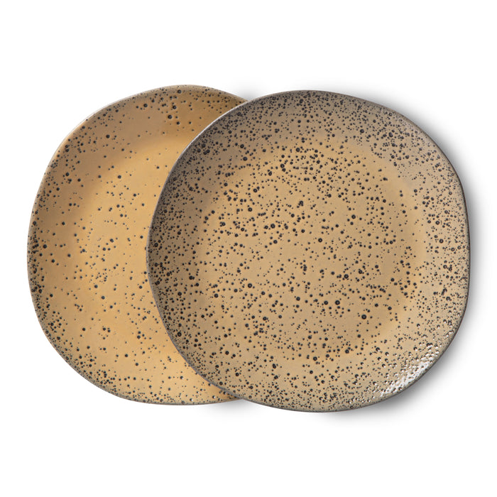 HKliving Gradient Ceramics Dessertbord Ø 16 cm - Set van 2