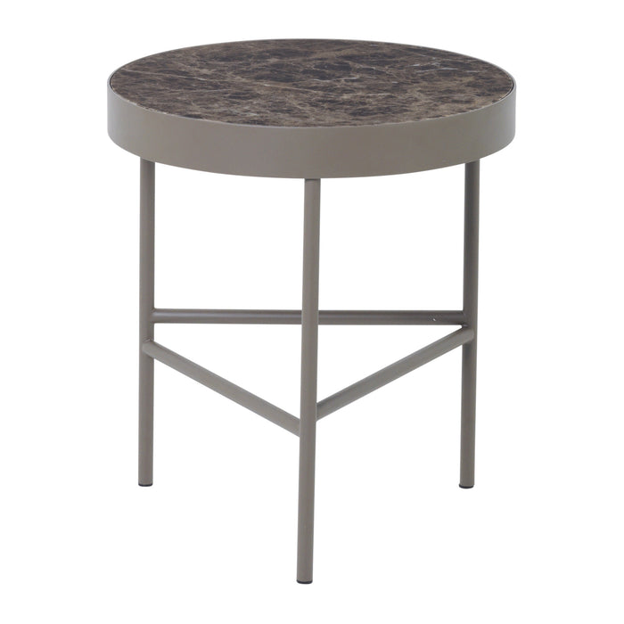 ferm LIVING Marble Bijzettafel Ø 40 cm