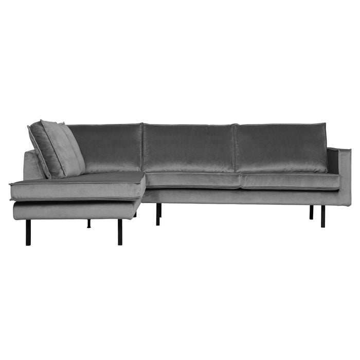 WOOOD Rodeo Hoekbank Links - Velvet - Oker