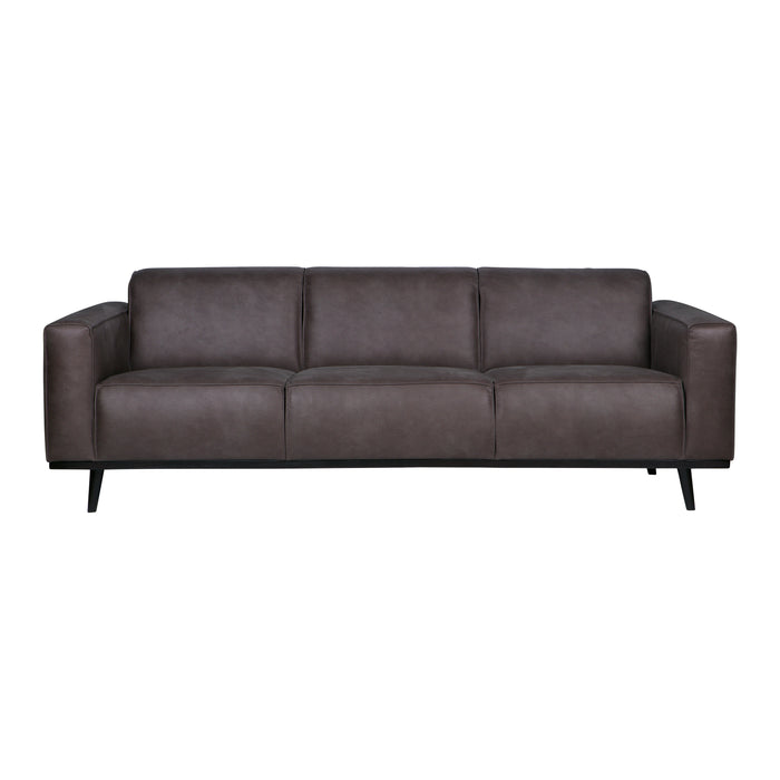 WOOOD Statement 3-zitsbank - Eco-leder - Grijs