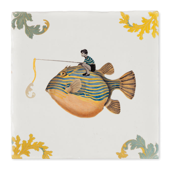 StoryTiles Catch Of The Day Wandtegel 13 x 13 cm