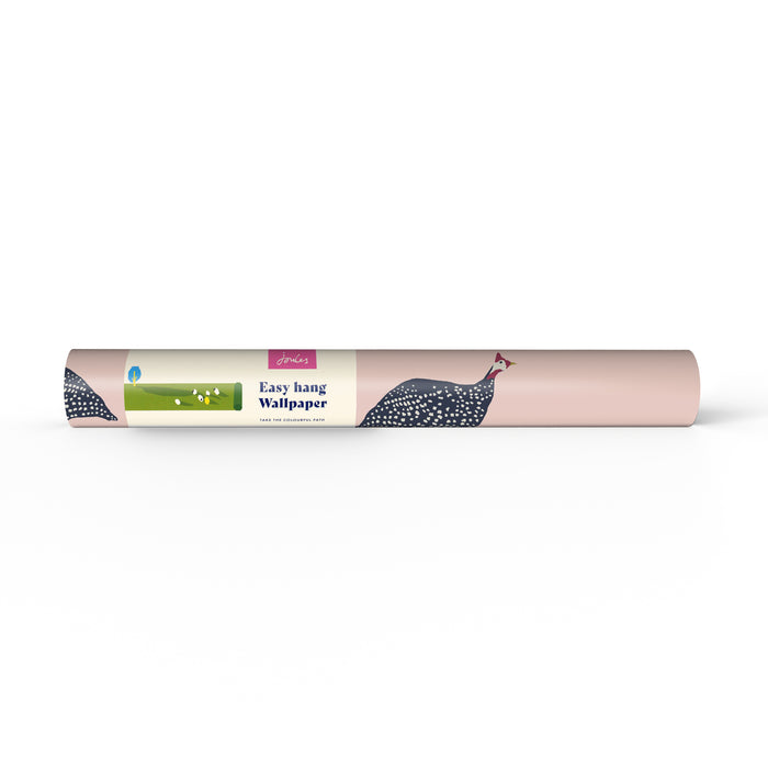 Joules vliesbehang Guinea Fowl Blush
