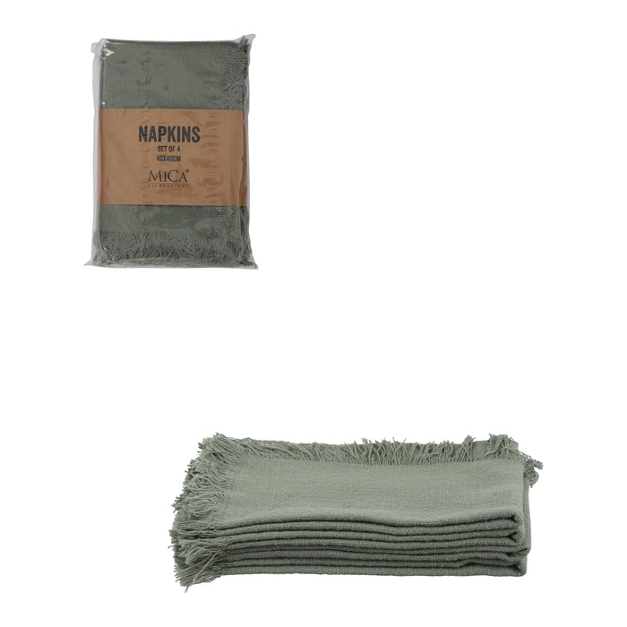 Mica Decorations Xavie Servet 4 st. - Groen