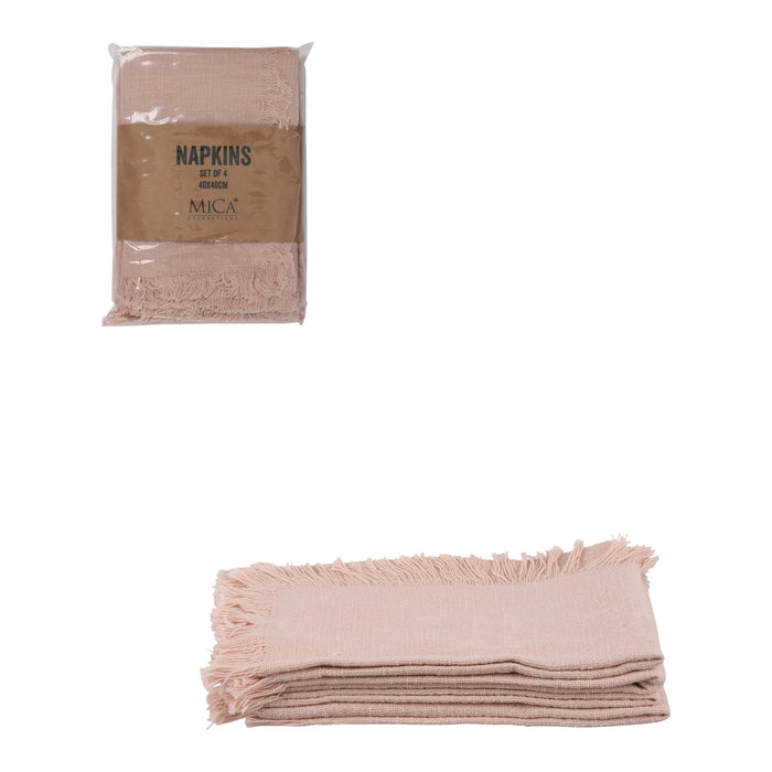 Mica Decorations Xavie Servet 4 st.- Roze