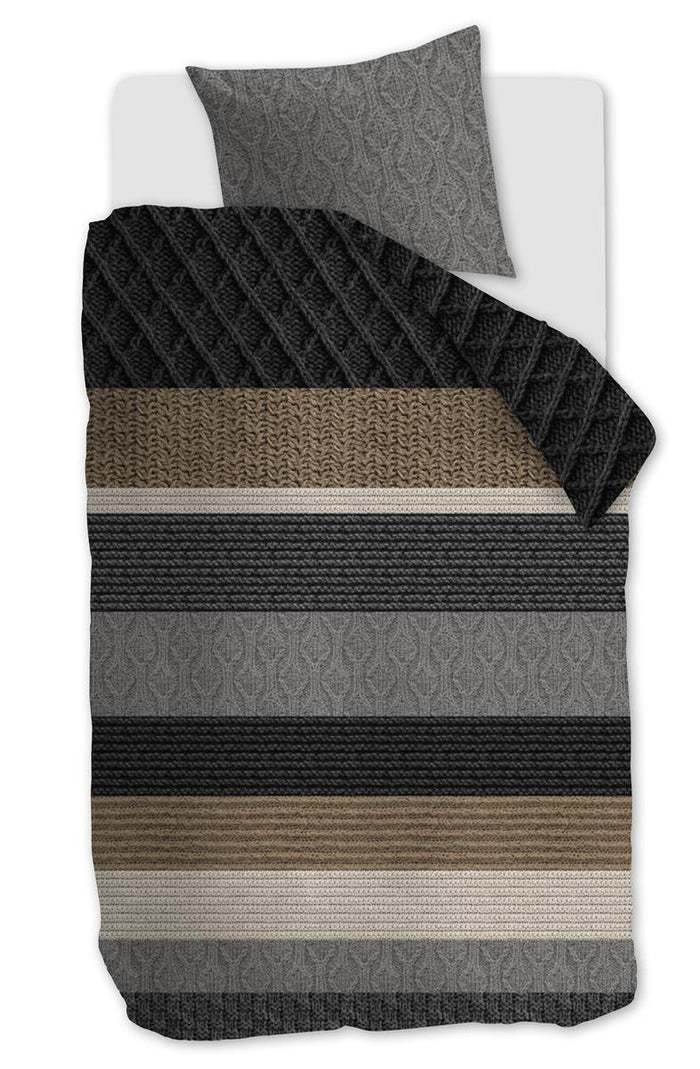 Beddinghouse Lowie Dekbedovertrek 140 x 220 cm - Grey