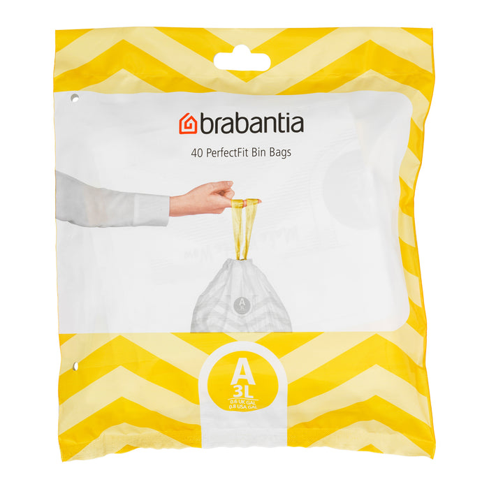 Brabantia PerfectFit Type A Afvalzakken 3 L - 40 zakken