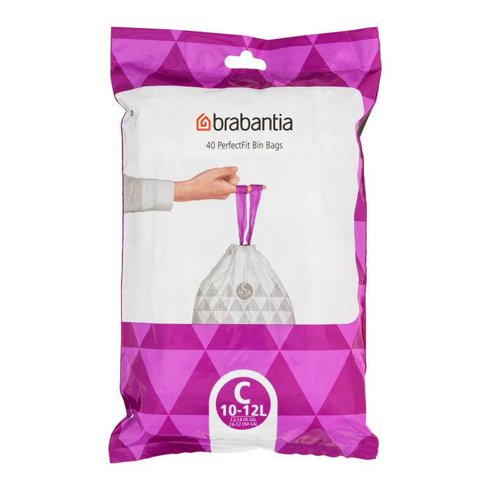 Brabantia PerfectFit Type C Afvalzakken 10-12 L - 40 zakken