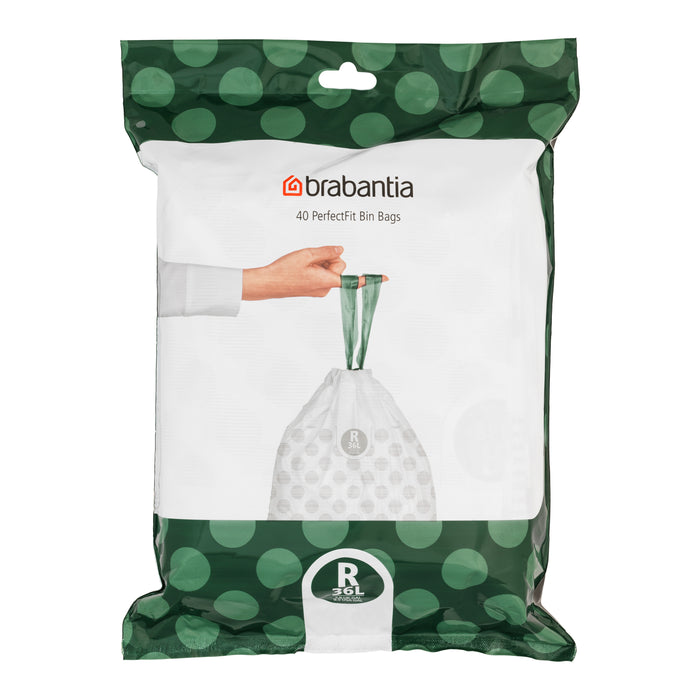 Brabantia PerfectFit Type R Afvalzakken 36 L - 40 zakken