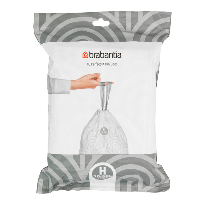 Brabantia PerfectFit Type H Afvalzakken 50-60 L - 40 zakken