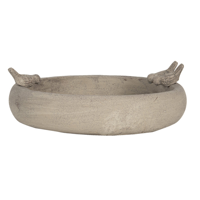 Clayre & Eef Vogelvoederbak 40x36x13 cm Grijs Steen