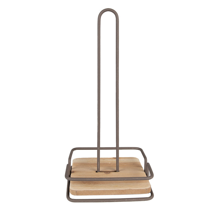 Clayre & Eef Keukenrolhouder 15x15x32 cm Bruin IJzer