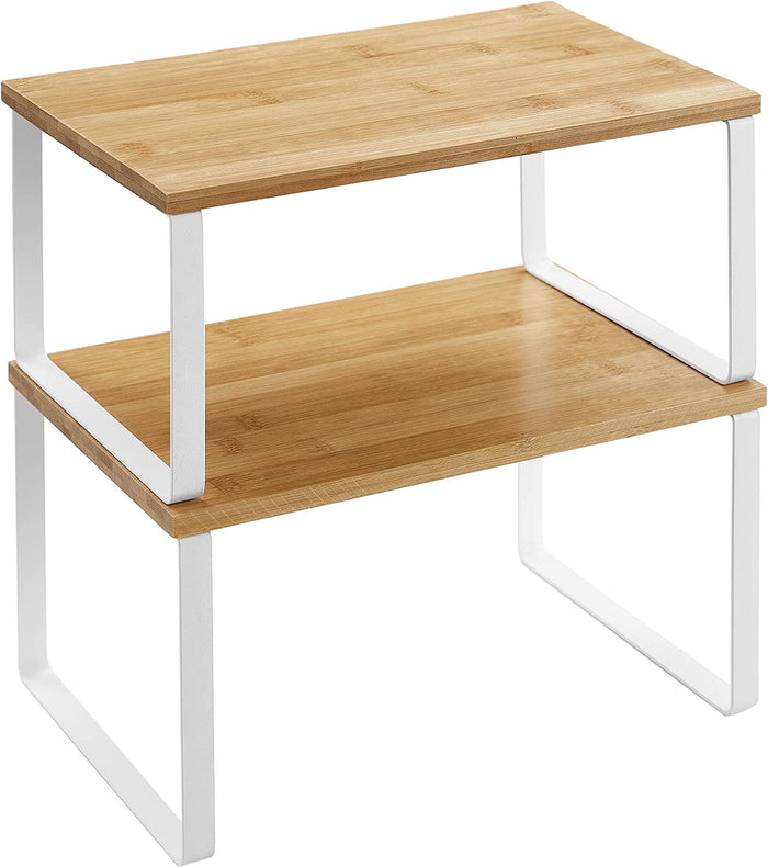 Parya Home kruidenrek - set van 2 - wit|naturel
