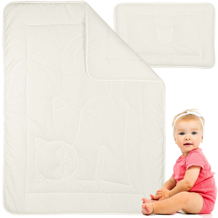 Miauw Peuterdekbed + Kussen - 80x120 cm + 40x60 cm