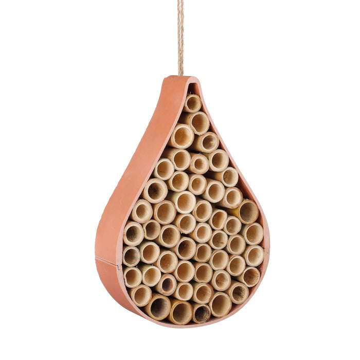Mica Decorations Orion Insectenhotel - L27 x B19 x H6 cm - Donkerroze