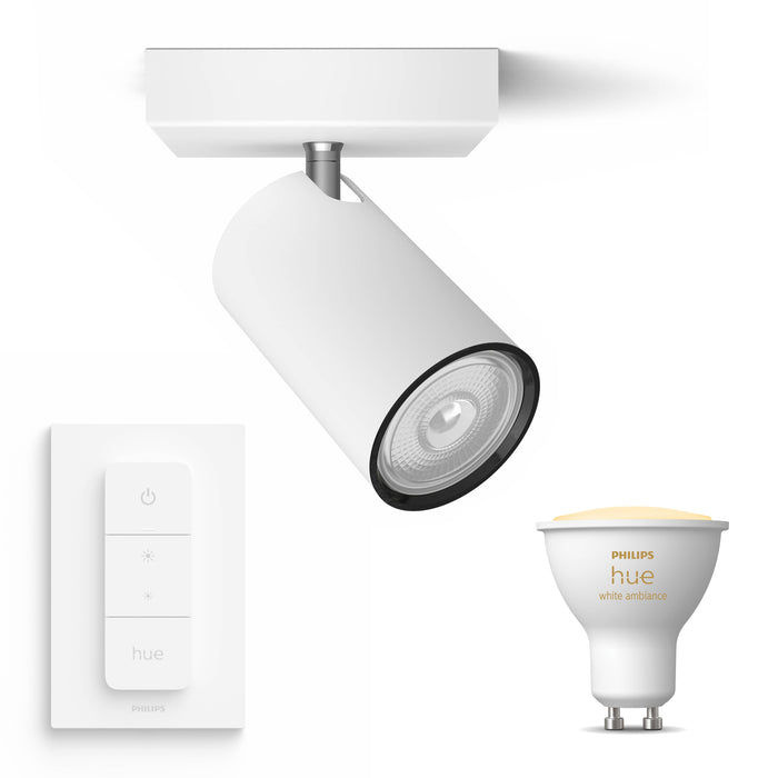 Philips myLiving Kosipo Opbouwspot Wit - 1 Lichtpunt - Spotjes Opbou…