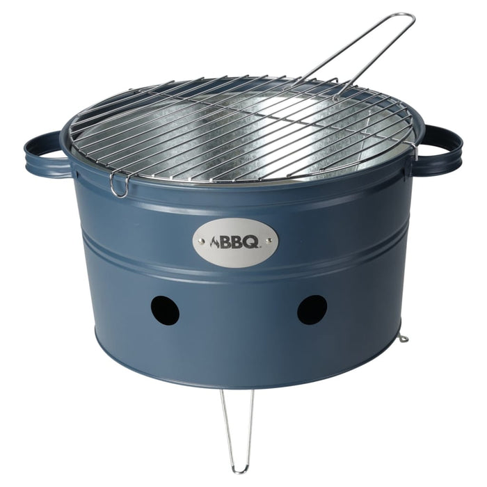 ProGarden Barbecue emmer met 2 handvatten 34,5 cm mat donkerblauw
