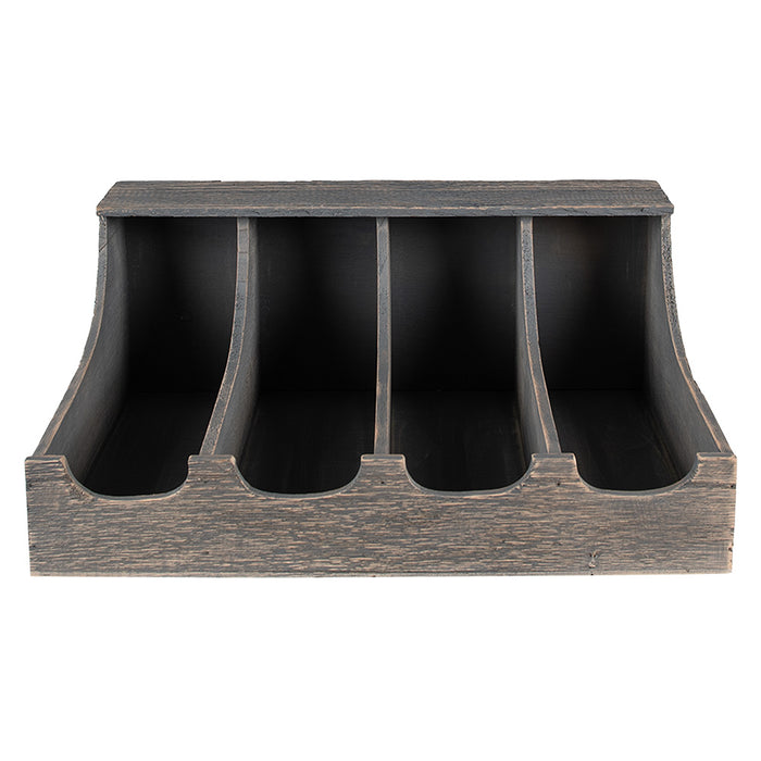 Clayre & Eef Bestekbak 41x29x17 cm Grijs Hout