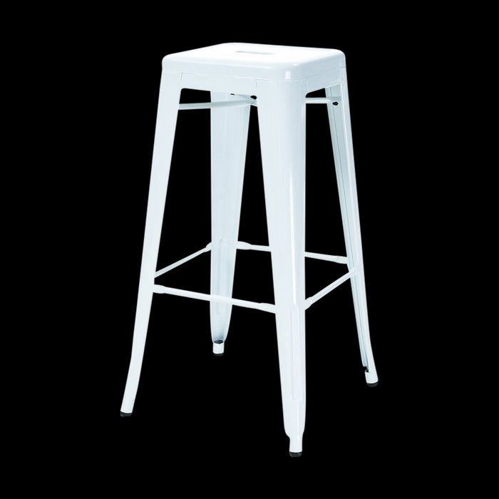 Legend Metalen barkruk wit - 77 cm