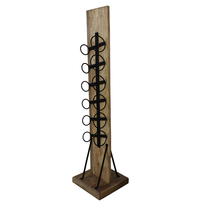 Vtw Living - Wijnrek Hout - Mangohout - Industrieel - 120 cm