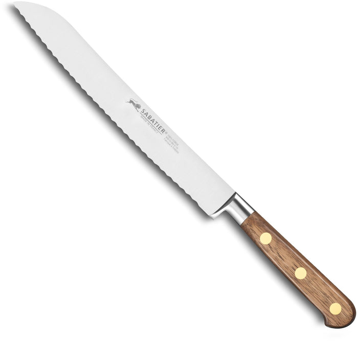 Lion Sabatier Idéal broodmes - walnoothouten handvat - 20 cm