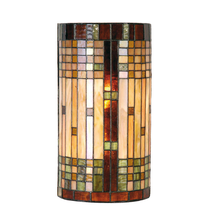 Lumilamp Wandlamp Tiffany 20x11x36 cm Beige Bruin Glas