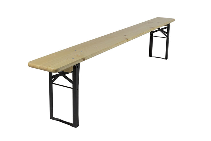 Inklapbare picknickbank Berlijn 200 cm blanke lak