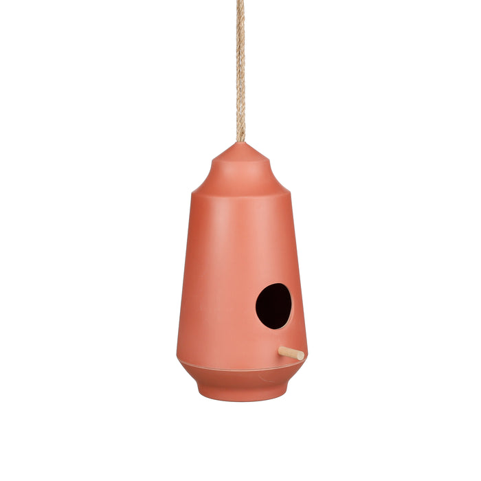 Mica Decorations Orion Vogelhuis - H28 x Ø15 cm - Donkerroze