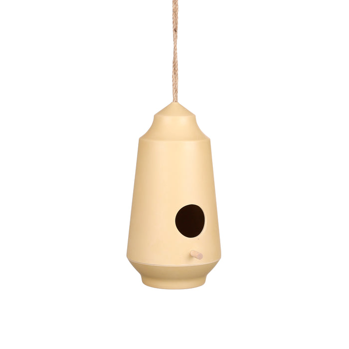 Mica Decorations Orion Vogelhuis - H28 x Ø15 cm - Lichtgeel