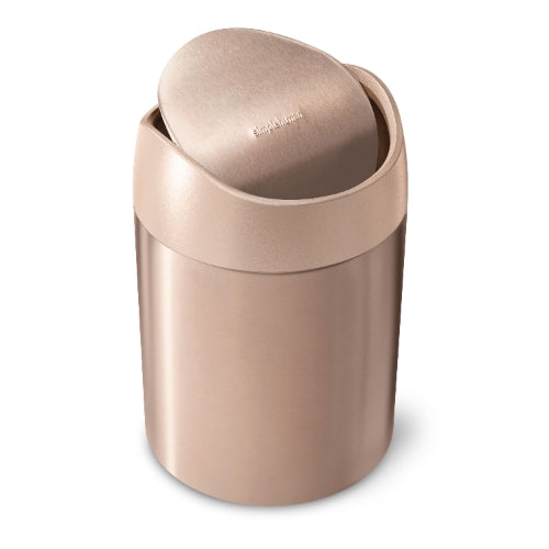 Simplehuman - Mini Can Afvalemmer, 1.5 L, Roségoud - Simplehuman