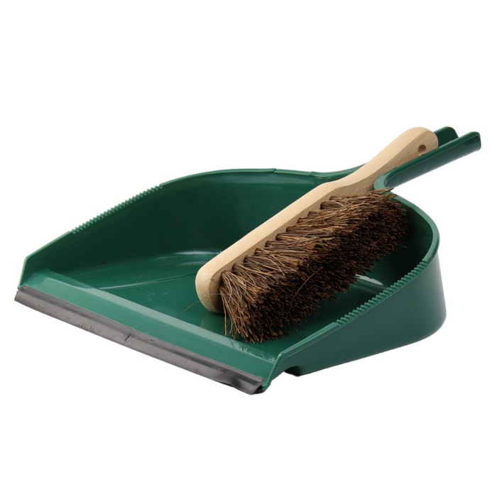 Orange85 Stoffer en Blik Zwart met Hout
