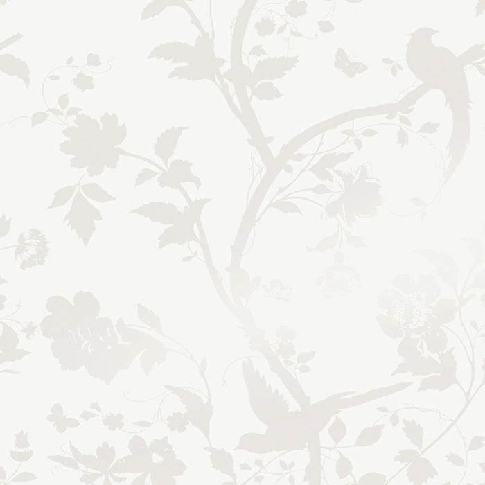 Laura Ashley Oriental Garden Behang - Bloemen - 10mx52cm - Wit
