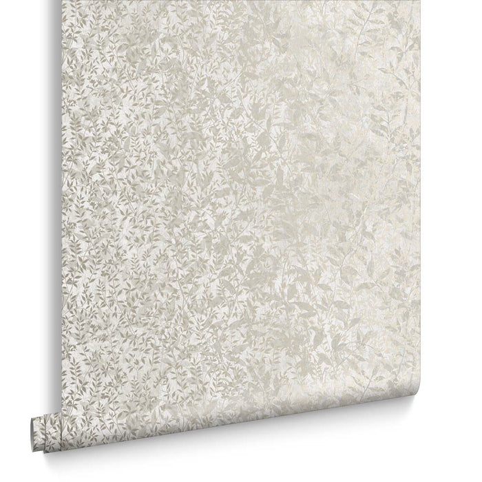 Graham & Brown vliesbehang Botany Soft Gold wit