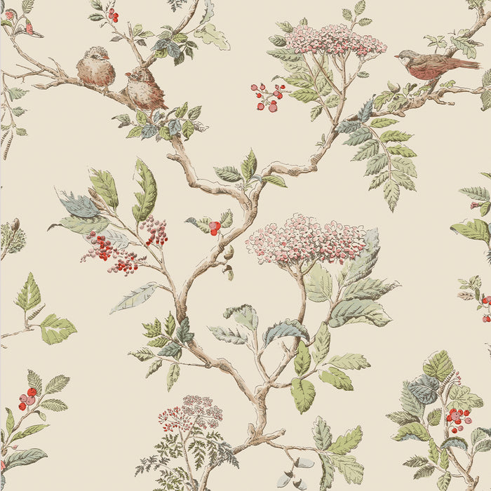 Laura Ashley Elderwood Behang - Planten - 10mx52cm - Beige