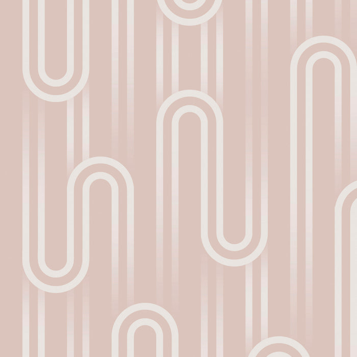 Envy vliesbehang Ups n Downs Peach oranje 10mx52 cm
