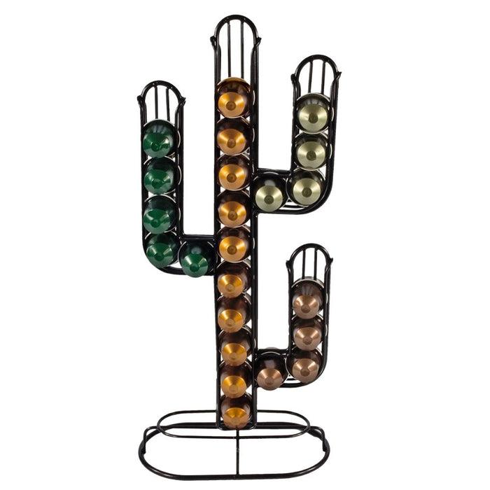 Orange85 Capsulehouder Cactusvorm Zwart 50 Capsules Koffiecups Houder